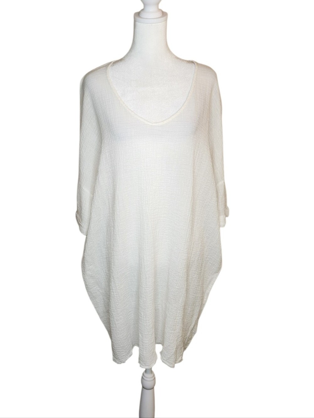 Nation LTD White Gauze Tunic Coverup Size Medium